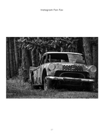 abandoned car black and white photography