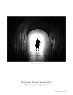 silhouette in the passage silhouette photography