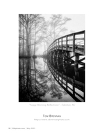 foggy bridge reflections landscape photography