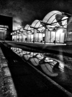 Reflections at the Bus Depot