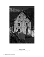 stone farmhouse in the mountains architecture photography