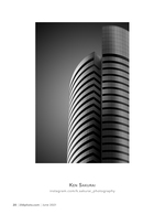 curved glass tower architecture photography