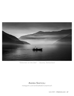 fishermen on the lake landscape photography