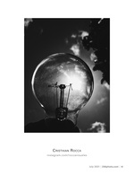 bulb against the sky still life photography