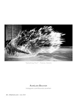 splashing pool black and white photography