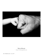 tiny fist bump portrait photography