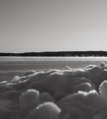 Frozen Shoreline at Sunrise