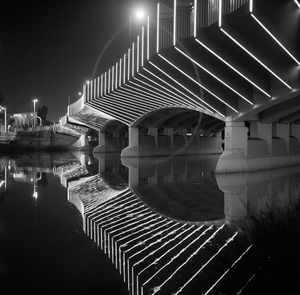 Bridge Lights Reflected