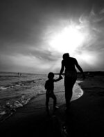 Evening Walk on the Beach