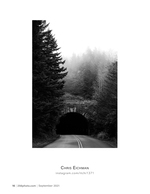 stone tunnel in the mist landscape photography