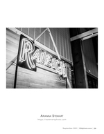 raleigh neon sign street photography