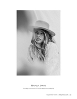 hat and hazy light portrait photography
