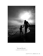 evening walk on the beach silhouette photography