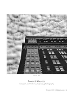 mammatus clouds over the high-rise architecture photography