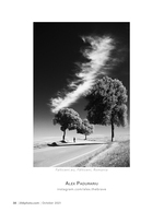 wisp of cloud over a country road landscape photography