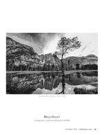 yosemite falls reflection landscape photography