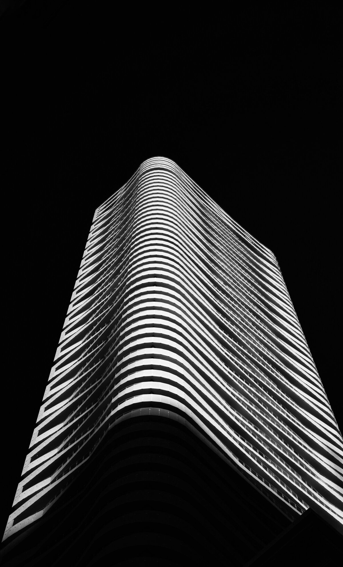 Wavy Façade in Silhouette