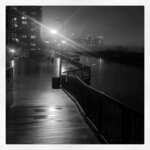 Rainy Night Boardwalk