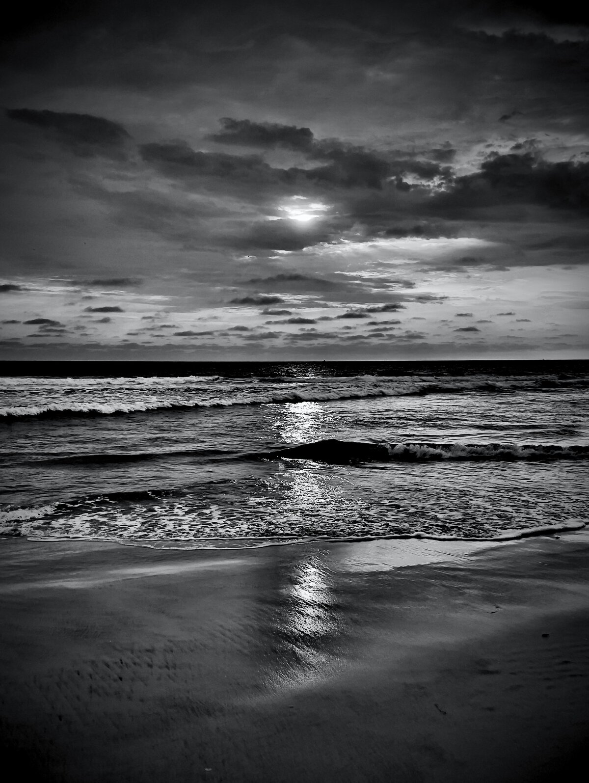 Beach Sunset Reflection