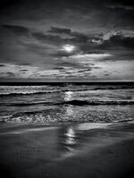 Beach Sunset Reflection