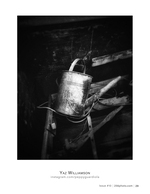 old watering can still life photography