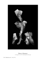 ballet shoes in motion still life photography
