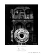 sculpture in the colonial courtyard architecture photography