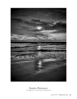 beach sunset reflection landscape photography