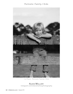 Leaning on the Fence Rail