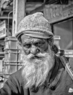 Market Vendor's Gaze
