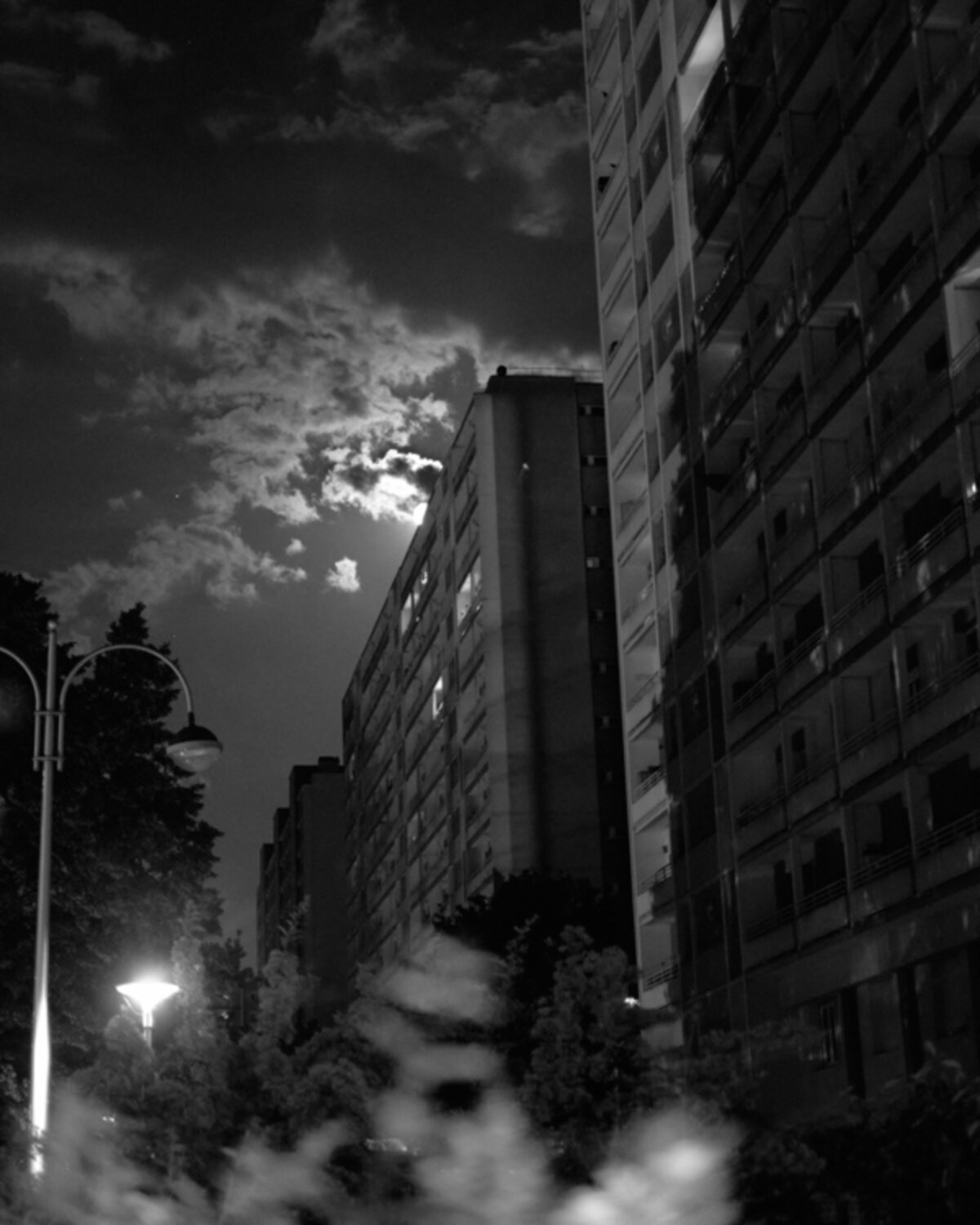 Apartment Towers at Dusk