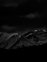 Alberta Peaks at Dusk