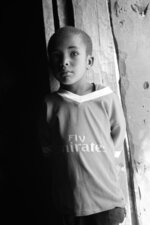 Boy in a Soccer Jersey