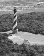 Hatteras Lighthouse Helicopter View