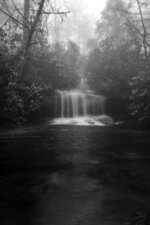 Waterfall in the Fog